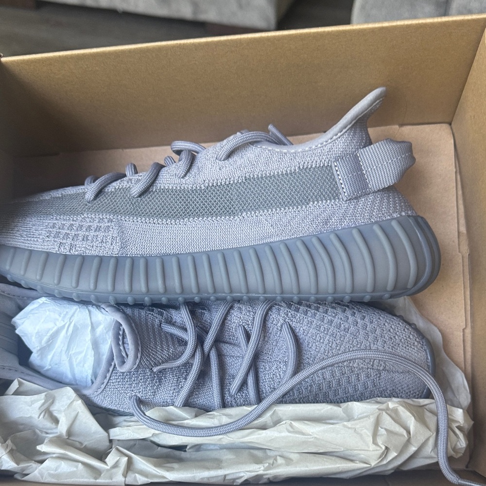 Adidas Gray  Yeezy Boost Sneakers with Textured Design 350 v2